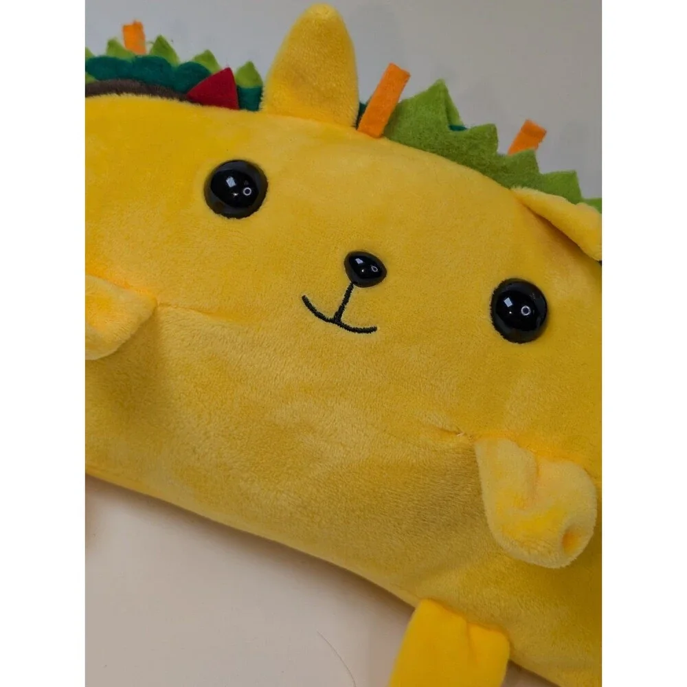Exploding Kittens Tacocat Plush 10” Taco Cat Stuffed Animal Yellow 2018